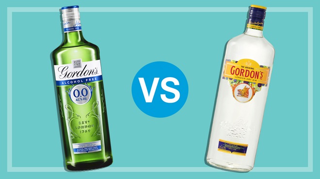 gordons gin vs alcohol free gi